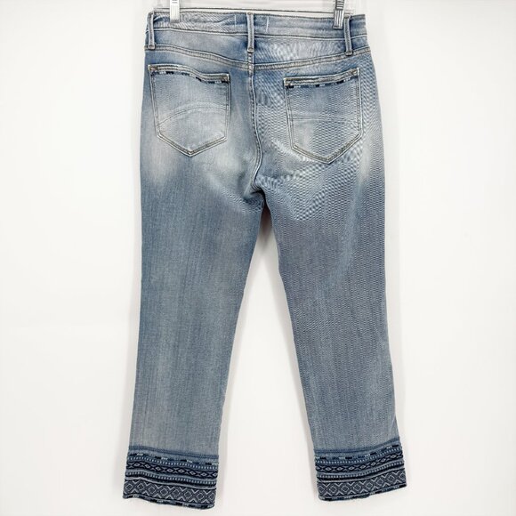Driftwood Colette Diamond Embroidered Crop Jeans 29 - Picture 6 of 10
